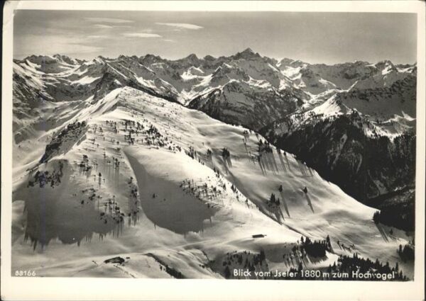 Oberjoch Blick vom Iseler gegen Zipflesalm und H