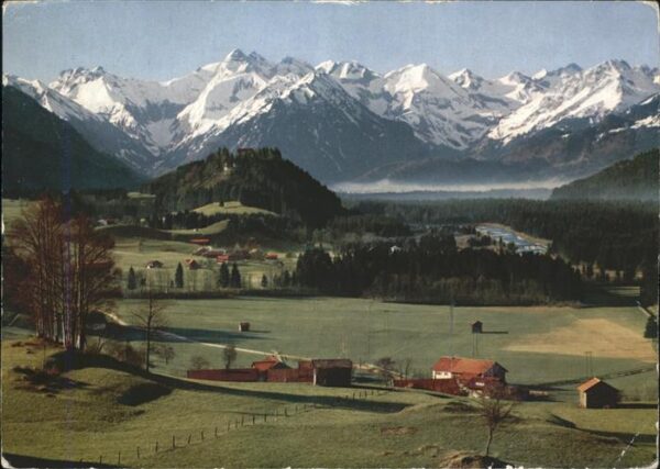 Sonthofen Oberallgaeu Oberes Illertal Blick vom Malerwinkel a