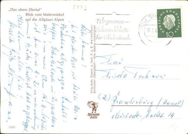 Sonthofen Oberallgaeu Oberes Illertal Blick vom Malerwinkel a – Bild 2