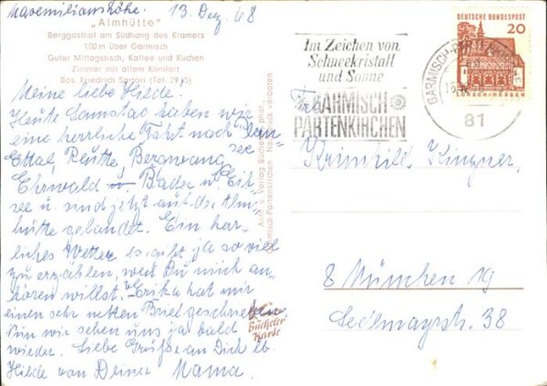 Garmisch-Partenkirchen Berggasthof Almhütte am Südhang des Kra – Bild 2