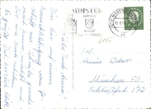 Muenster Westfalen Kirche Stadtweinhaus Prinzipalplatz Aus – Bild 2