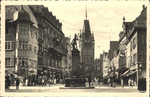 Freiburg Breisgau AH Strasse Bertholdsbrunnen Martinstor