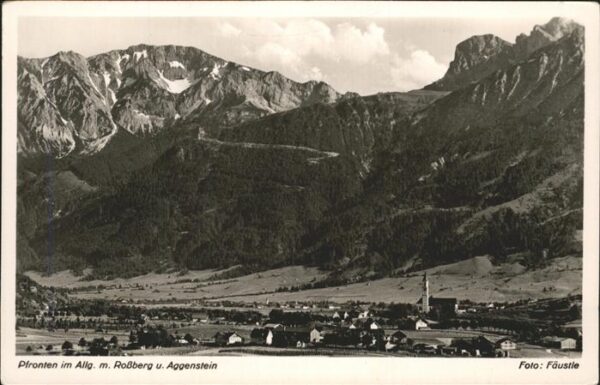 Pfronten mit Rossberg und Aggenstein