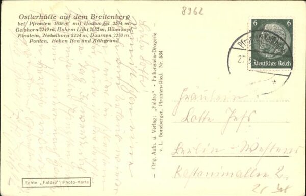 Pfronten Ostlerhütte auf dem Breitenberg – Bild 2