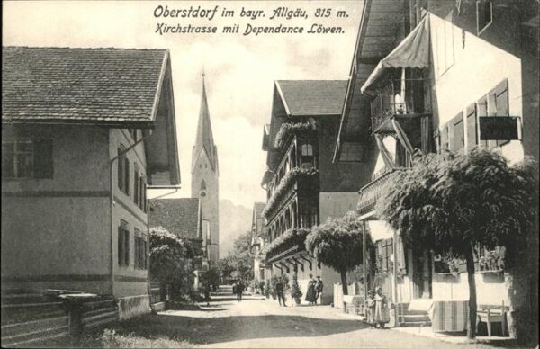 Oberstdorf Kirchstrasse mit Dependance Löwen