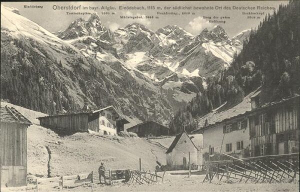 Einoedsbach mit Alpenpanorama