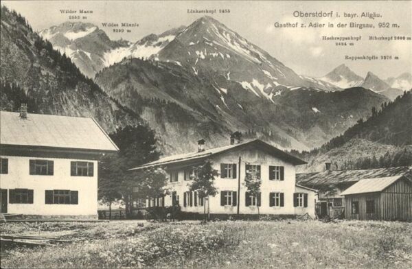 Oberstdorf Gasthof Adler Alpenpanorama