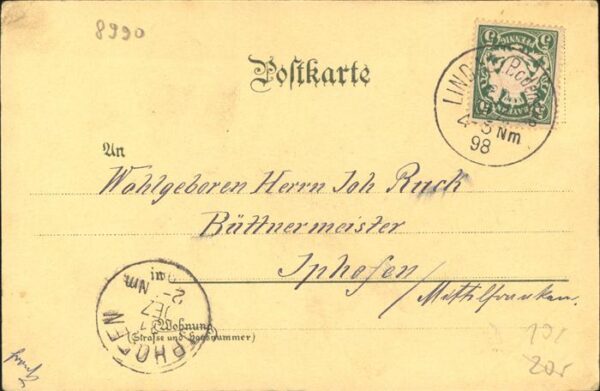 Lindau Bodensee Hafeneinfahrt mit Leuchtturm bei Mondsc – Bild 2