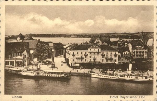 Lindau Bodensee Hotel Bayerischer Hof Fährschiffe