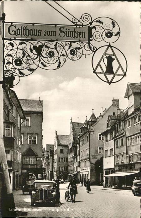 Lindau Bodensee Hauptstrasse Wirtshausschild