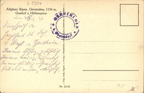 Gerstruben Gasthof zur Höfatsspitze – Bild 2
