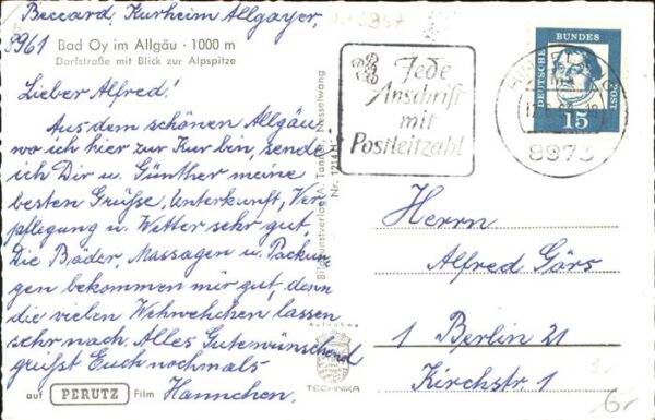 Bad Oy Dorfstrasse Brunnen Alpspitze – Bild 2