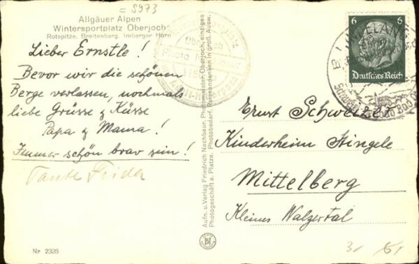 Oberjoch AH Pass mit Rotspitze Breitenberg Imber – Bild 2