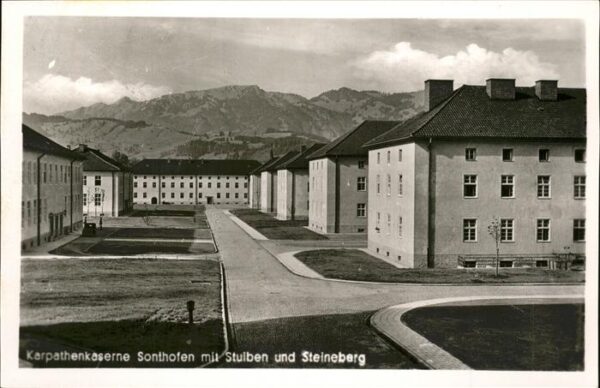 Sonthofen Oberallgaeu Karpathenkaserne mit Stuiben und Steine