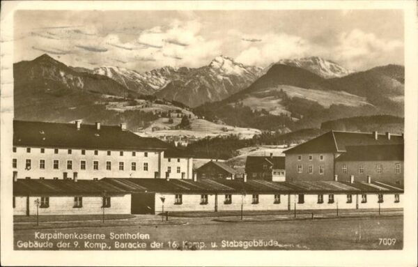 Sonthofen Oberallgaeu Karpathenkaserne Gebäde der 9ten und 16