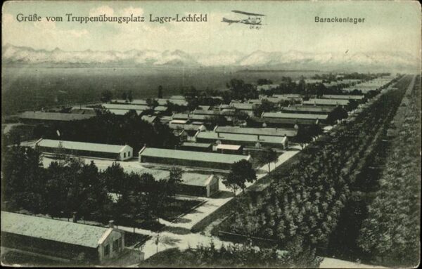 Lager Lechfeld Truppenübungsplatz Barackenlager Feldpo