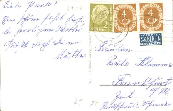 Fuessen Allgaeu mit Tegelberg Straussberg und Säuling – Bild 2