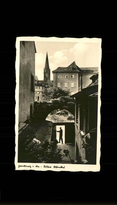 Freiburg Breisgau Alter Winkel mit Münsterblick