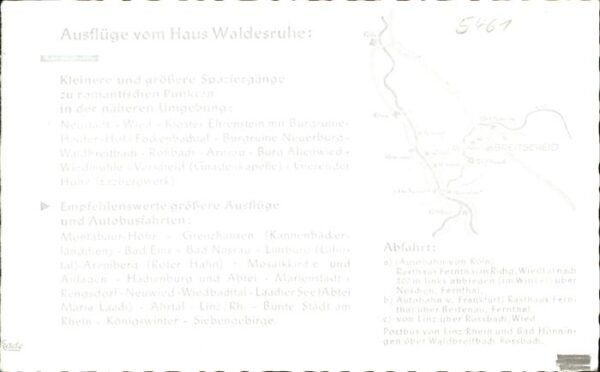 Breitscheid Neuwied Hotel Waldesruhe Blick zum Hotel und zu – Bild 2