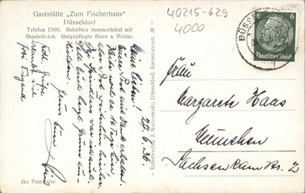 Duesseldorf Gaststätte Zum Fischerhaus Gondelteich – Bild 2