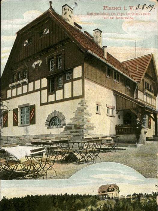 Plauen Vogtland Unterkunftshaus des Vogtl Touristen Ver