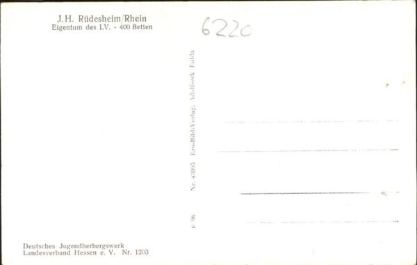 Ruedesheim Rhein Jugendherberge Fliegeraufnahme – Bild 2