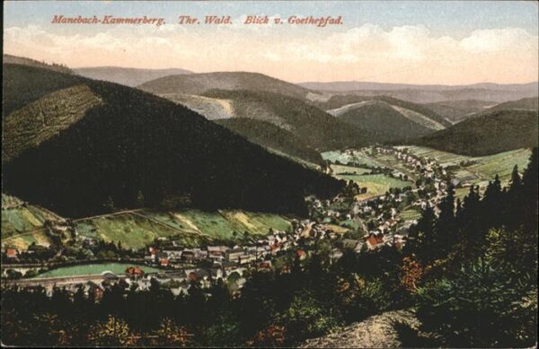 Kammerberg Manebach Blick vom Goethepfad