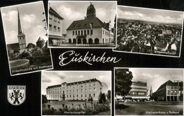 Euskirchen Gesamtanscicht St Martinskirche Rathaus