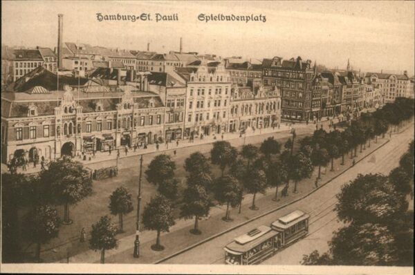 Hamburg Spielbudenplatz St Pauli Strassenbahn