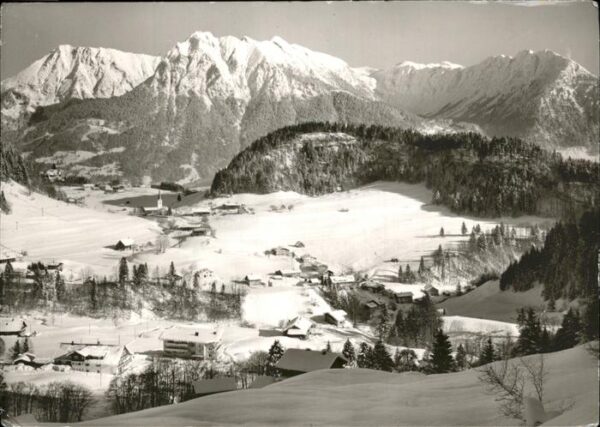Tiefenbach Oberstdorf mit Entschenkopf Rubihorn Nebelhorn Sch