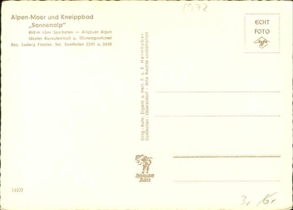 Sonthofen Oberallgaeu Sonnenalp Terrasse – Bild 2