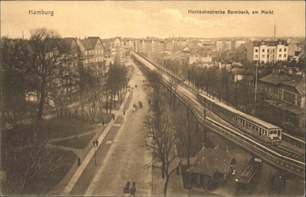 Hamburg Hochbahnstrecke Barmbeck am Markt