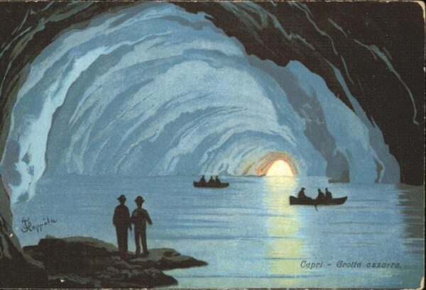 Hoehlen Caves Grottes Capri Grotta Azzurra