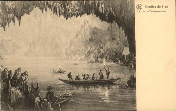Hoehlen Caves Grottes Han Lac d_Embarquement
