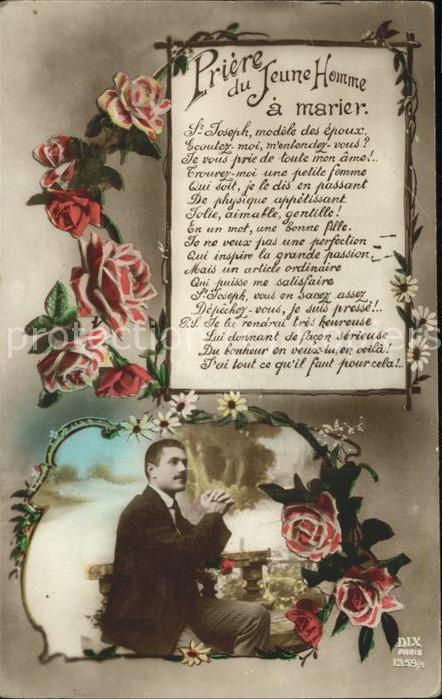 Rosen Poesie Gebet Mann
