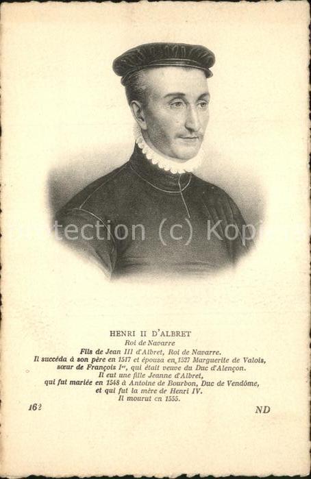 Koenigshaeuser Henri II d_Albert Roi de Navarre