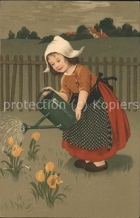 Trachten Holland Gießkanne Tulpen