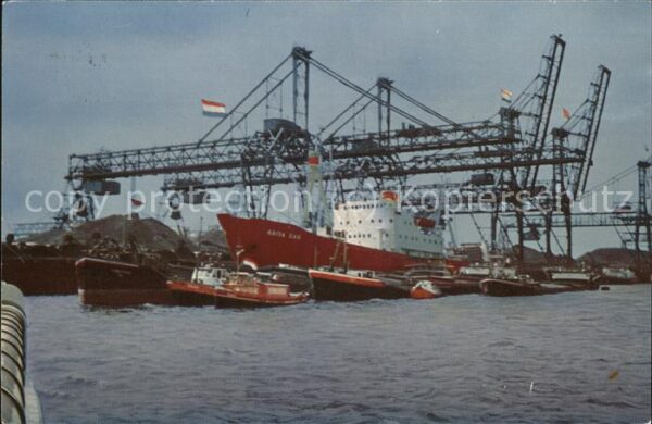 Schiffe Ships Navires Verladebrücke für Kohle