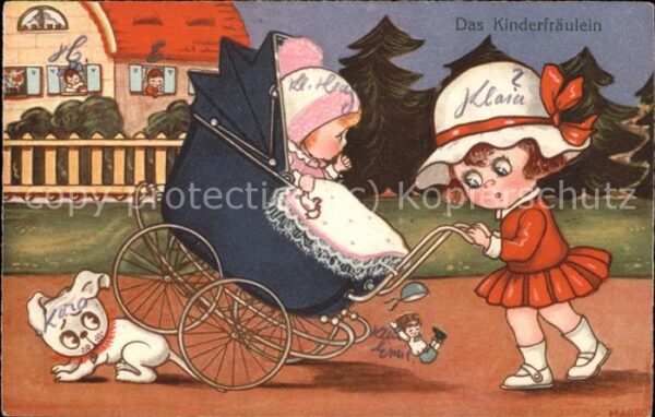 Kinderwagen Hund Puppe