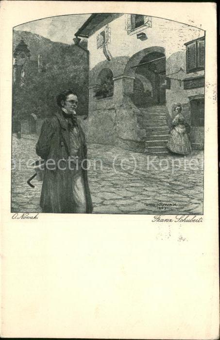 Schubert Franz Künstlerkarte Otto Nowak