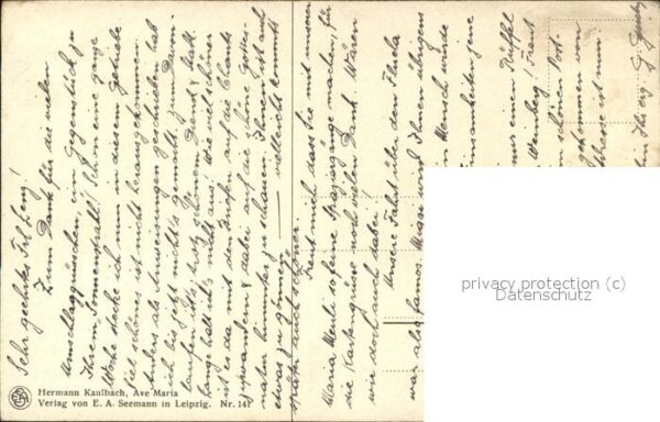 Kaulbach Hermann Ave Maria Nr. 141 Nonne Geige – Bild 2