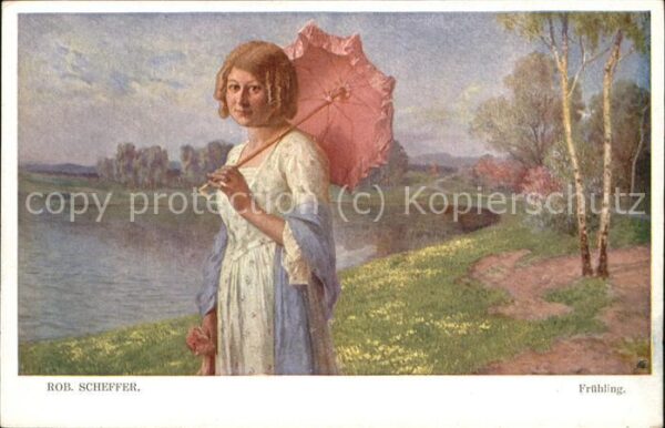 Verlag Galerie Wiener Kuenstler Nr. 524 Rob. Scheffer Frühling