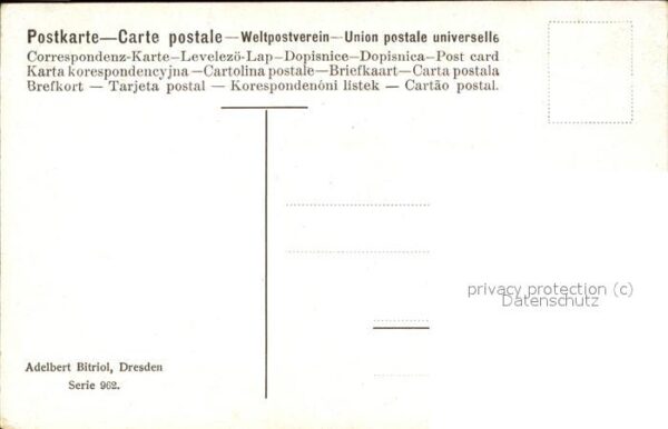 Kuenstlerkarte Adelbert Bitriol Serie 962 – Bild 2