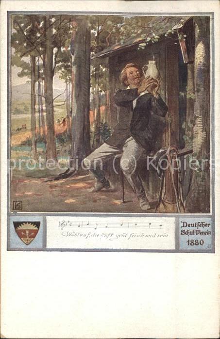 Verlag Schulverein Nr 556 Liedkarte