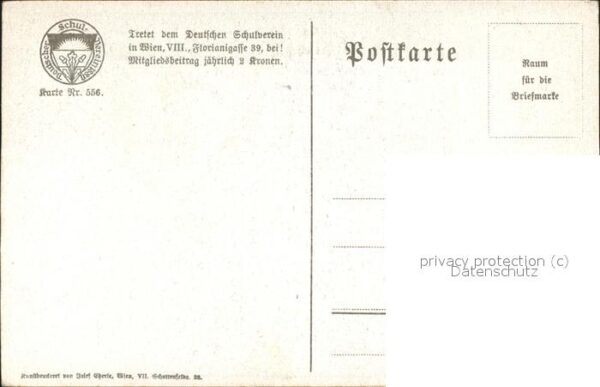 Verlag Schulverein Nr 556 Liedkarte – Bild 2