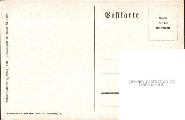 Kuenstlerkarte E. Kutzer Nr. 1326 Lindenwirtin – Bild 2
