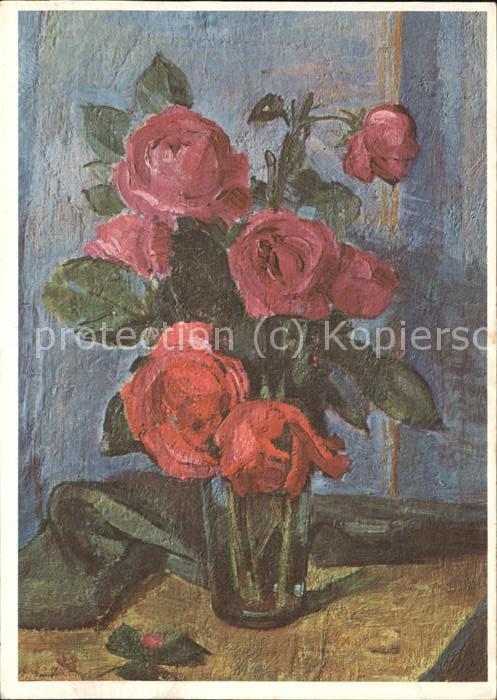Kuenstlerkarte Karl Wirz Rosen