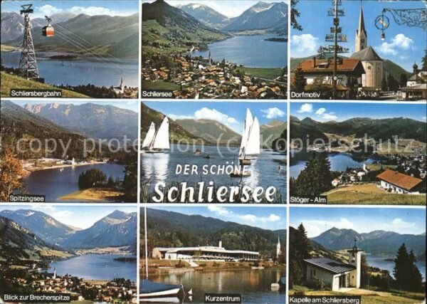 Segelboote Schliersee Seilbahn Stöger-Alm