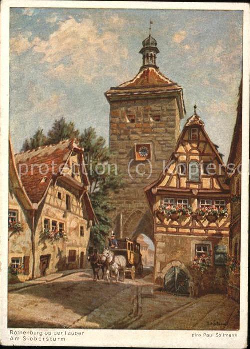 Sollmann Paul Rothenburg-Tauber Siebersturm