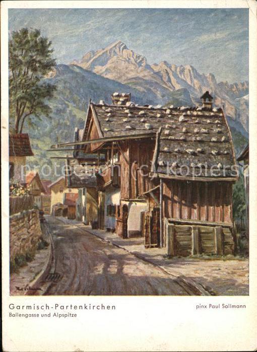 Sollmann Paul Garmisch-Partenkirchen Ballengasse Alps
